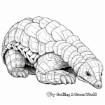 Detailed Ground Pangolin Coloring Files 1