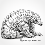 Detailed Ground Pangolin Coloring Files 2