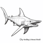 Detailed Hammerhead Shark Coloring Pages 3