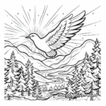 Detailed Holy Spirit in Nature Coloring Pages for Adults 3