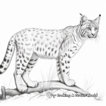 Detailed Iberian Lynx Coloring Pages for Adults 1