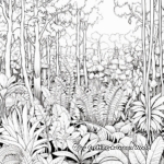 Detailed Jungle Forest Coloring Pages 1