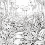 Detailed Jungle Forest Coloring Pages 2