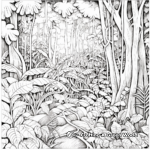 Detailed Jungle Forest Coloring Pages 4