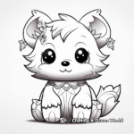 Detailed Kawaii Red Panda Coloring Pages for Adults 1