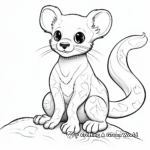 Detailed Kinkajou Coloring Pages for Adults 1