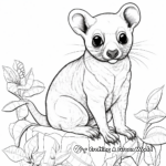 Detailed Kinkajou Coloring Pages for Adults 3
