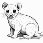 Detailed Kinkajou Coloring Pages for Adults 4