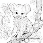 Detailed Koala in Nature Coloring Pages 3