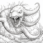 Detailed Leviathan Coloring Pages for Adults 2