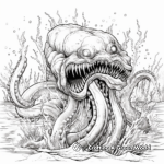 Detailed Leviathan Coloring Pages for Adults 3
