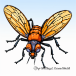Detailed Lightning Bug Coloring Pages for Adults 3