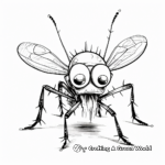 Detailed Lightning Bug Coloring Pages for Adults 4