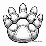 Detailed Lion Paw Print Coloring Pages 3