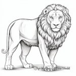 Detailed Lioness Coloring Pages for Adults 2