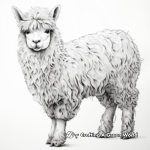 Detailed Llamacorn Coloring Pages for Adults 1