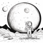 Detailed Lunar Eclipse Coloring Pages for Adults 4