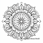 Detailed Mandala Peace Sign Coloring Pages 3