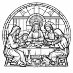 Detailed Maundy Thursday Coloring Sheets for Adults 1