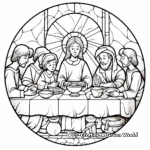 Detailed Maundy Thursday Coloring Sheets for Adults 2