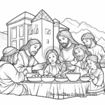 Detailed Maundy Thursday Coloring Sheets for Adults 3