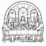 Detailed Maundy Thursday Coloring Sheets for Adults 4