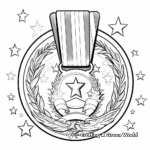 Detailed Military Medals Coloring Pages for Veterans Day 1