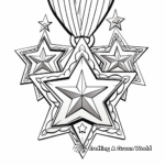 Detailed Military Medals Coloring Pages for Veterans Day 2