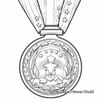 Detailed Military Medals Coloring Pages for Veterans Day 3