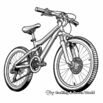 Detailed Mountain Bike Gear Coloring Pages 3