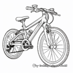 Detailed Mountain Bike Gear Coloring Pages 4