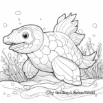 Detailed Naturalistic Platypus Coloring Pages 2