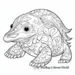Detailed Naturalistic Platypus Coloring Pages 4