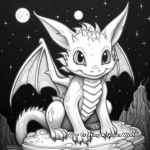Detailed Night Fury Dragon Coloring Pages for Seniors 1
