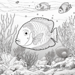 Detailed Octopus and Coral Reef Coloring Pages 4
