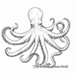 Detailed Octopus Coloring Sheets 1