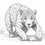 Detailed Panther Prowl Coloring Pages for Adults 2