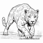 Detailed Panther Prowl Coloring Pages for Adults 4