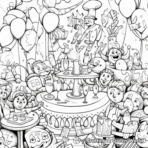 New Years For Adults Coloring Pages - Free & Printable!