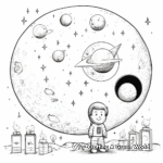 Detailed Phases of the Moon Coloring Pages 1