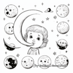 Detailed Phases of the Moon Coloring Pages 3