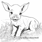 Detailed Piglet Coloring Pages for Adults 3