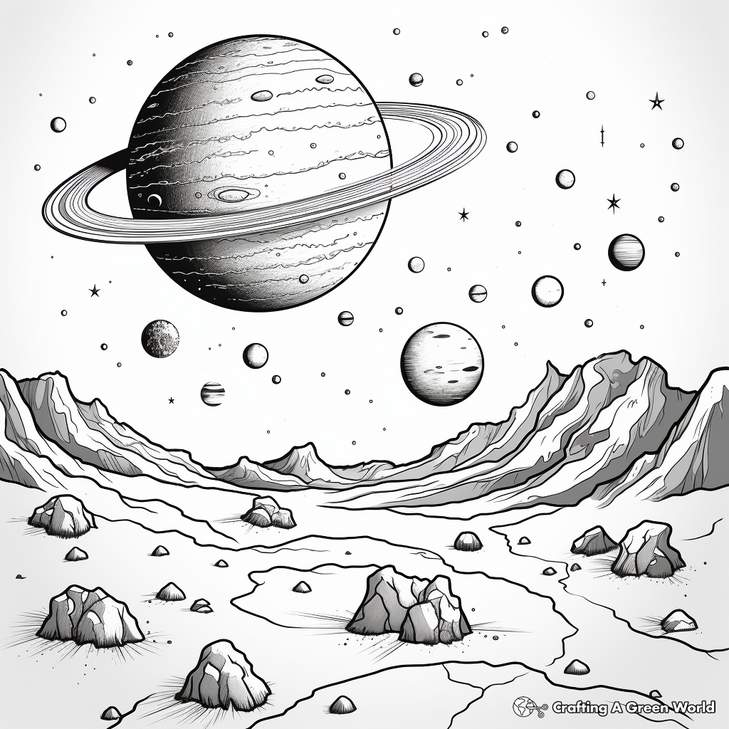 Detailed Planet Coloring Pages 1