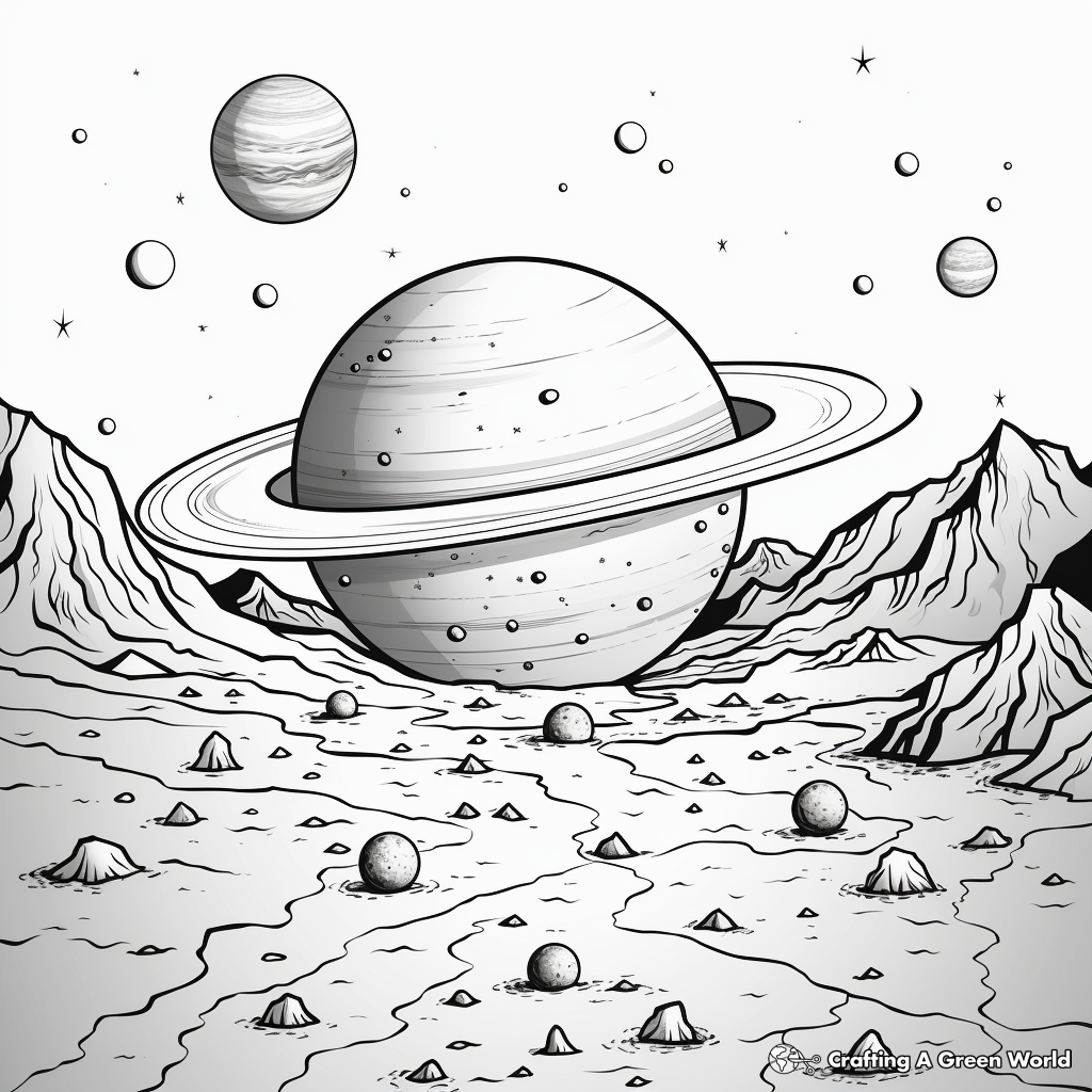 Detailed Planet Coloring Pages 4