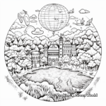 Detailed Planet Earth Coloring Sheets for Adults 1