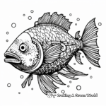 Detailed Pollock - The Cod’s Cousin Coloring Pages 2