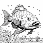 Detailed Pollock - The Cod’s Cousin Coloring Pages 3