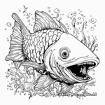 Detailed Pollock - The Cod’s Cousin Coloring Pages 4