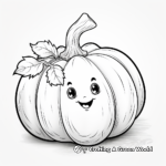 Detailed Pumpkin Coloring Pages for Adults 4
