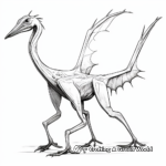 Detailed Quetzalcoatlus Anatomy Coloring Pages 1
